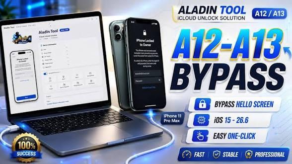 Aladin Tool Icloud ECID Register (Hello + Passcode) a12/a13 Ramdisk ios26